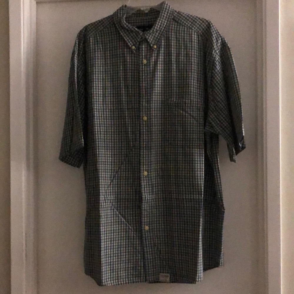 Eddie Bauer men’s short sleeve button up shirt XL